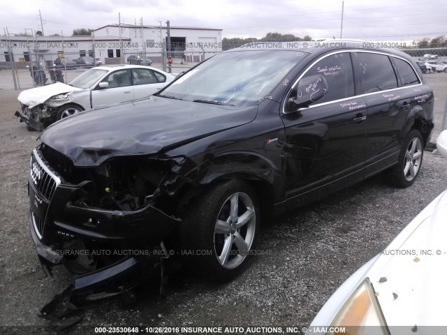 WA1DGAFE9DD007821 - 2013 AUDI Q7 PRESTIGE GRAY photo 2