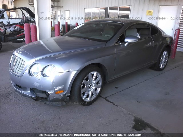 SCBCR63W75C026254 - 2005 BENTLEY CONTINENTAL GT GRAY photo 2