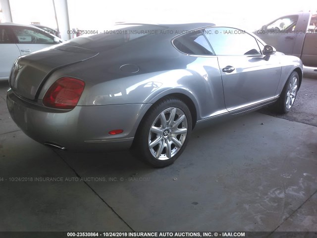 SCBCR63W75C026254 - 2005 BENTLEY CONTINENTAL GT GRAY photo 4