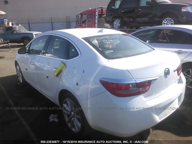 1G4PR5SK2E4177404 - 2014 BUICK VERANO CONVENIENCE WHITE photo 3