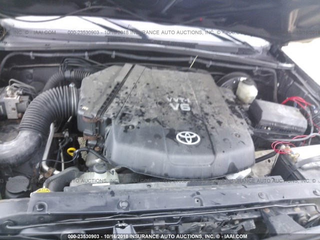 5TELU42N96Z164079 - 2006 TOYOTA TACOMA DOUBLE CAB 黑色 照片 10