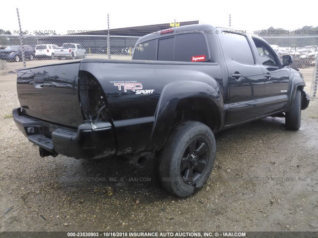 5TELU42N96Z164079 - 2006 TOYOTA TACOMA DOUBLE CAB 黑色 照片 4