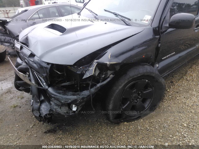 5TELU42N96Z164079 - 2006 TOYOTA TACOMA DOUBLE CAB 黑色 照片 6