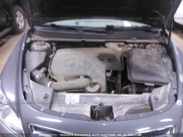 1G1ZH57B79F251878 - 2009 CHEVROLET MALIBU 1LT GRAY photo 10