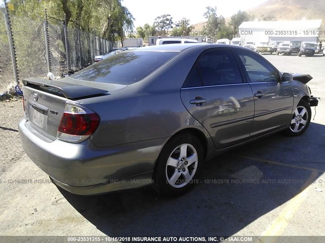 4T1BE32K26U670043 - 2006 TOYOTA CAMRY LE/XLE/SE GRAY photo 4