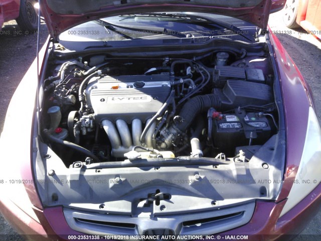 JHMCM56804C014298 - 2004 HONDA ACCORD EX RED photo 10