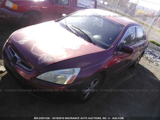 JHMCM56804C014298 - 2004 HONDA ACCORD EX RED photo 2