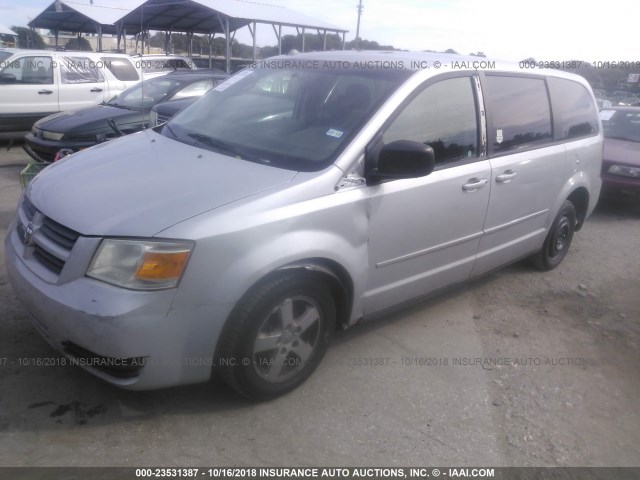 2D4RN4DE3AR175973 - 2010 DODGE GRAND CARAVAN SE SILVER photo 2