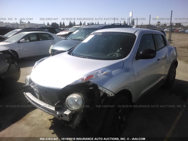 JN8AF5MR0DT207845 - 2013 NISSAN JUKE S/SV/SL SILVER photo 2