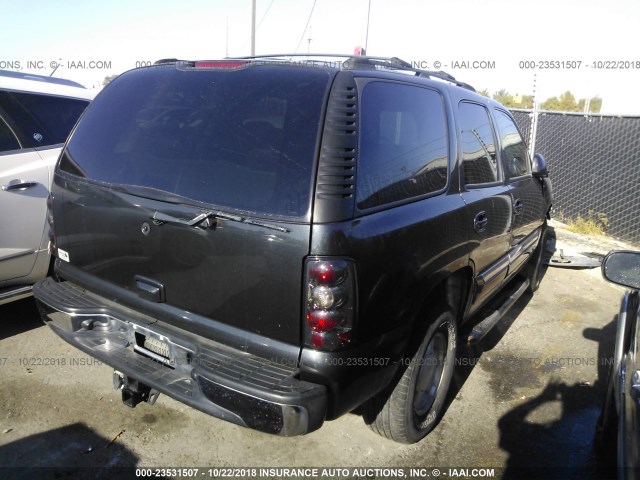 1GKEK13T74R125000 - 2004 GMC YUKON BLACK photo 4