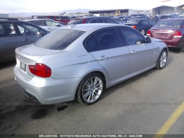 WBAPL5C50BA919534 - 2011 BMW 335 XI SILVER photo 4