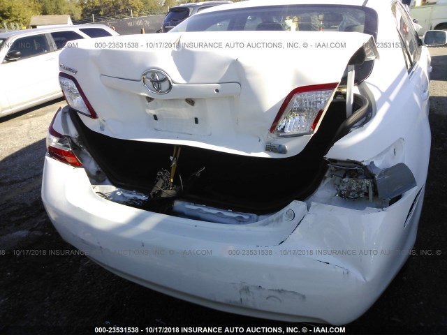 4T1BB46K29U088182 - 2009 TOYOTA CAMRY HYBRID WHITE photo 6