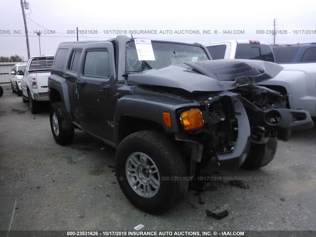 5GTEN13E288153098 - 2008 HUMMER H3 GRAY photo 1