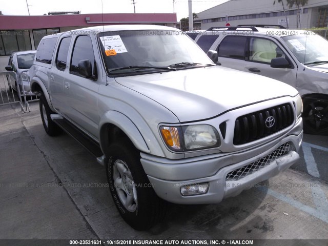 5TEGM92N61Z783102 - 2001 TOYOTA TACOMA DOUBLE CAB PRERUNNER SILVER photo 1