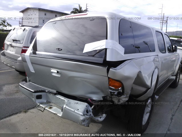 5TEGM92N61Z783102 - 2001 TOYOTA TACOMA DOUBLE CAB PRERUNNER SILVER photo 6