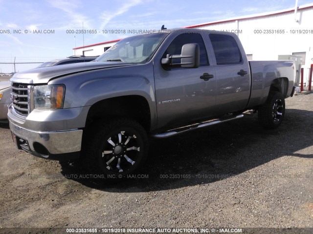 1GTHK43K29F148873 - 2009 GMC SIERRA K2500 HEAVY DUTY GRAY photo 2