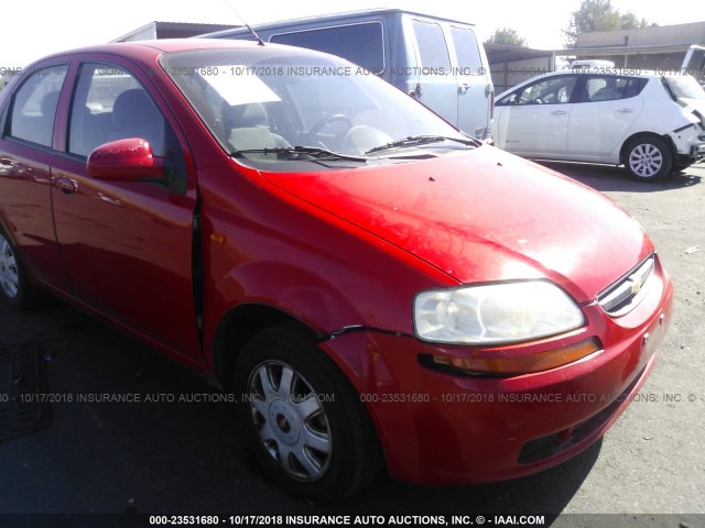 KL1TJ52674B229432 - 2004 CHEVROLET AVEO LS RED photo 6