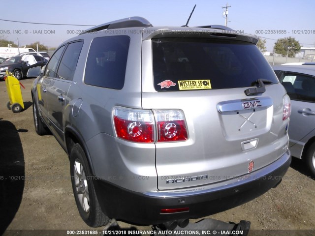 1GKEV23788J290431 - 2008 GMC ACADIA SLT-1 SILVER photo 3