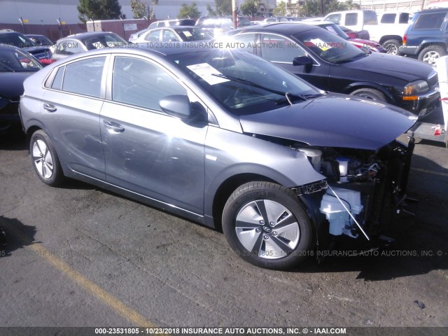 KMHC65LC5JU098222 - 2018 HYUNDAI IONIQ BLUE GRAY photo 1