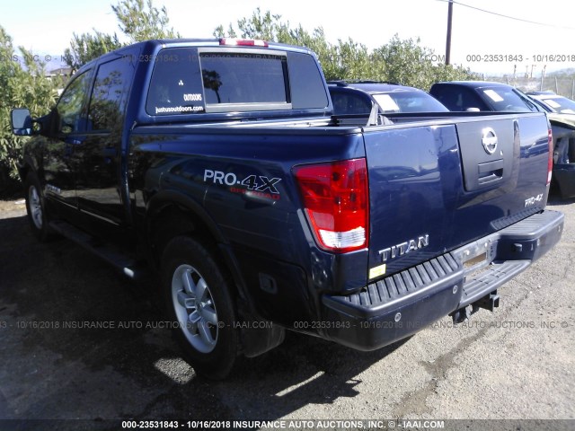 1N6AA0EC7AN303833 - 2010 NISSAN TITAN XE/SE/LE/PRO-4X BLUE photo 3