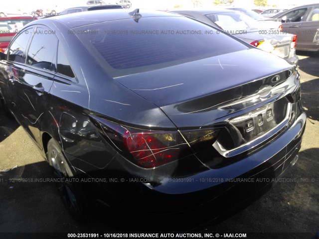 5NPEC4AB5DH639536 - 2013 HYUNDAI SONATA SE/LIMITED BLACK photo 3