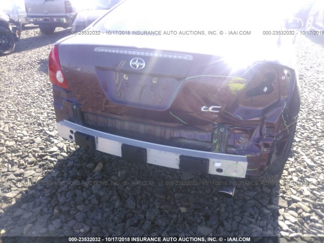 JTKDE177670193012 - 2007 TOYOTA SCION TC 红色 照片 6