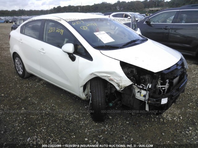 KNADM4A33G6659071 - 2016 KIA RIO LX WHITE photo 1