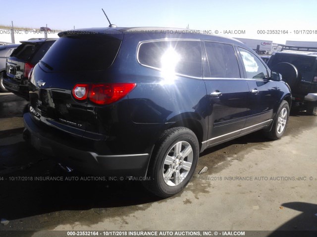 1GNKRJED2BJ236346 - 2011 CHEVROLET TRAVERSE LT Dark Blue photo 4