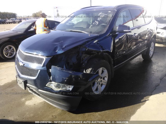 1GNKRJED2BJ236346 - 2011 CHEVROLET TRAVERSE LT Dark Blue photo 6