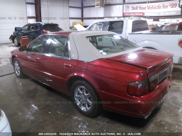 1G6KS54Y22U248121 - 2002 CADILLAC SEVILLE SLS MAROON photo 3