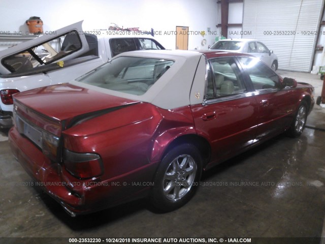 1G6KS54Y22U248121 - 2002 CADILLAC SEVILLE SLS MAROON photo 4