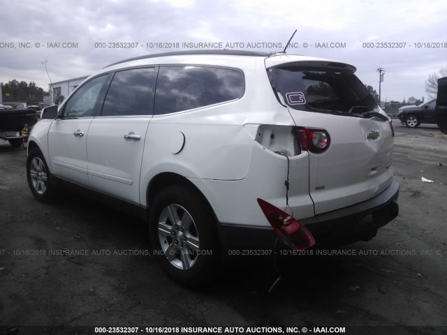 1GNLVFED0AJ248152 - 2010 CHEVROLET TRAVERSE LT WHITE photo 3