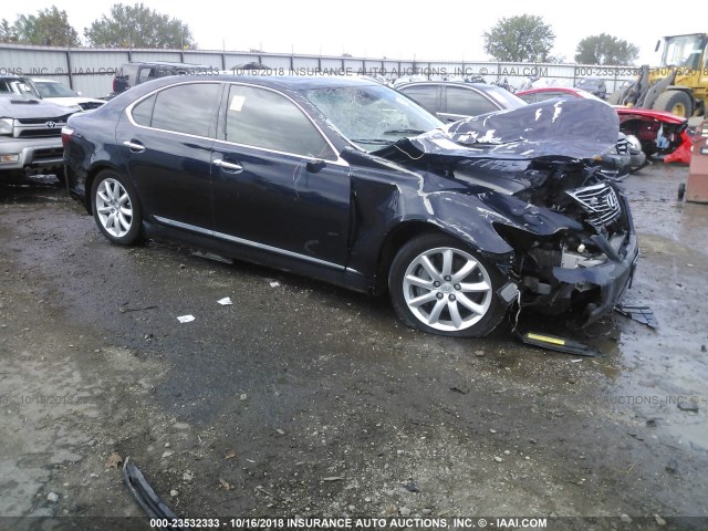 JTHBL46F085075779 - 2008 LEXUS LS 460 BLUE photo 1