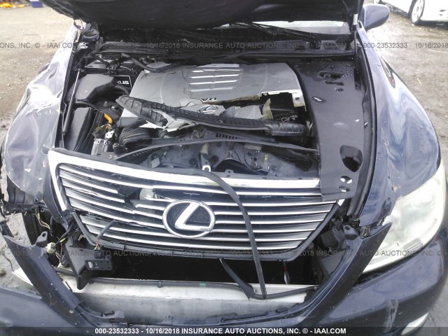 JTHBL46F085075779 - 2008 LEXUS LS 460 BLUE photo 10