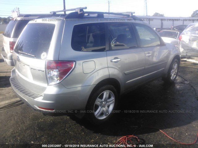 JF2SH63639G746131 - 2009 SUBARU FORESTER 2.5X PREMIUM GRAY photo 4