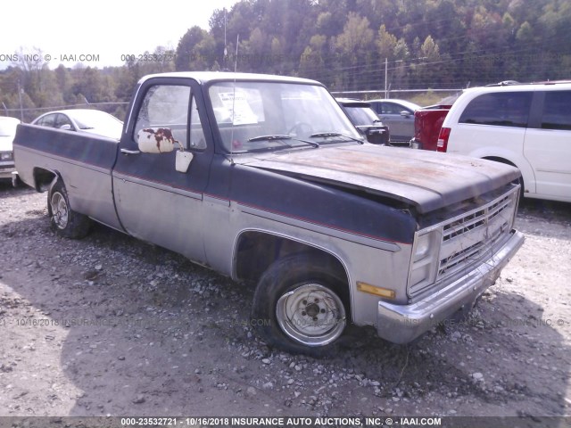 2GCDC14N3G1122807 - 1986 CHEVROLET C10 GRAY photo 1