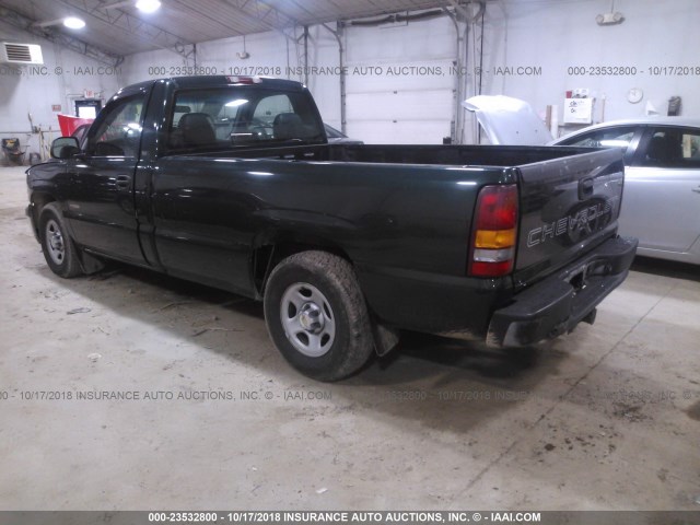 1GCEC14WX2Z165554 - 2002 CHEVROLET SILVERADO C1500 GREEN photo 3