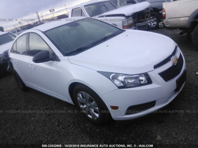 1G1PB5SG2D7289906 - 2013 CHEVROLET CRUZE LS WHITE photo 1