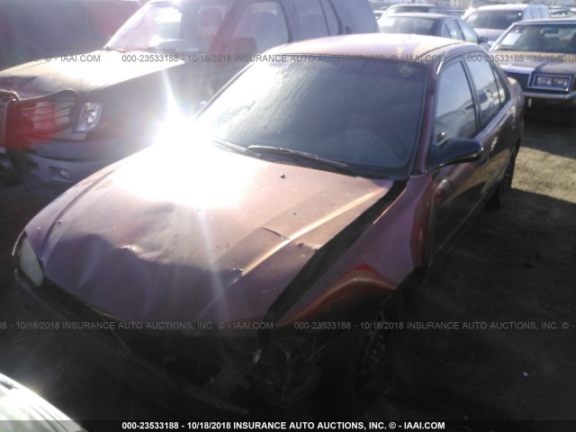 1NXBR12E82Z644771 - 2002 TOYOTA COROLLA CE/LE/S RED photo 2