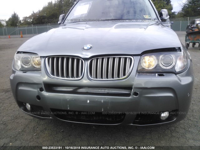WBXPC9C47AWJ37897 - 2010 BMW X3 XDRIVE30I Күміс фото 6