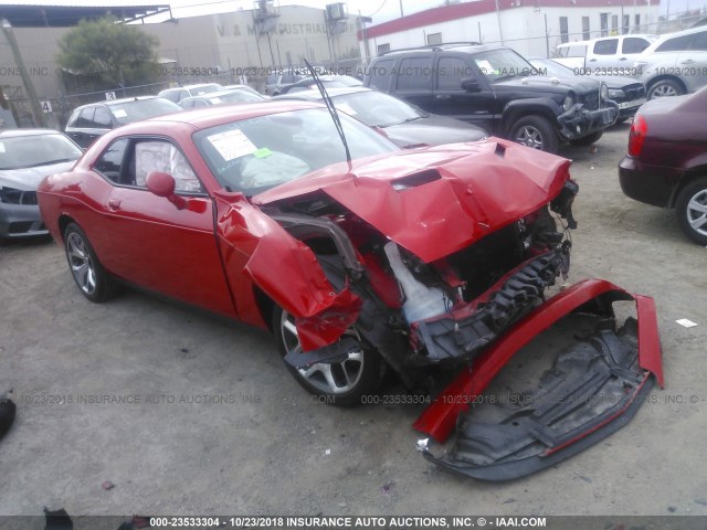 2C3CDZAG1FH713127 - 2015 DODGE CHALLENGER SXT RED photo 1