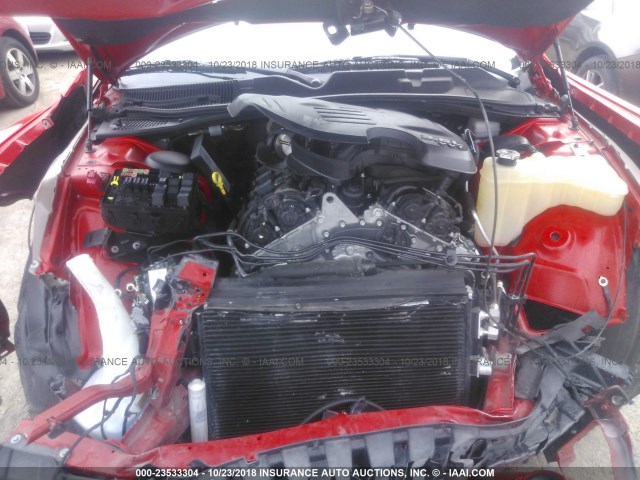 2C3CDZAG1FH713127 - 2015 DODGE CHALLENGER SXT RED photo 10