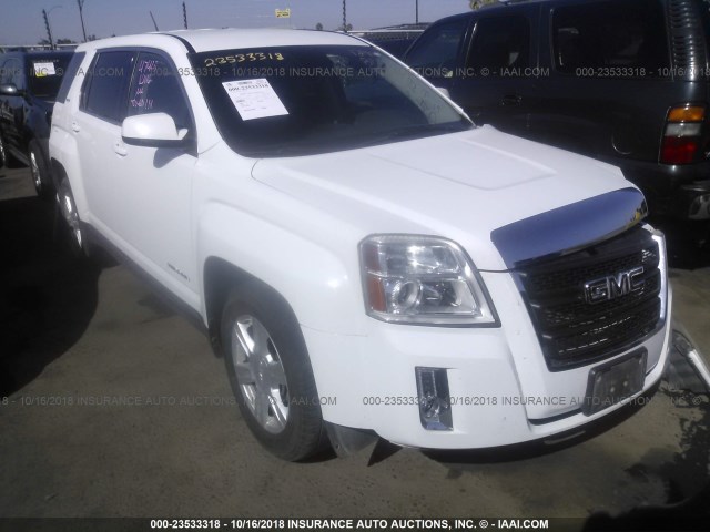 2GKALMEK4E6330692 - 2014 GMC TERRAIN SLE WHITE photo 1