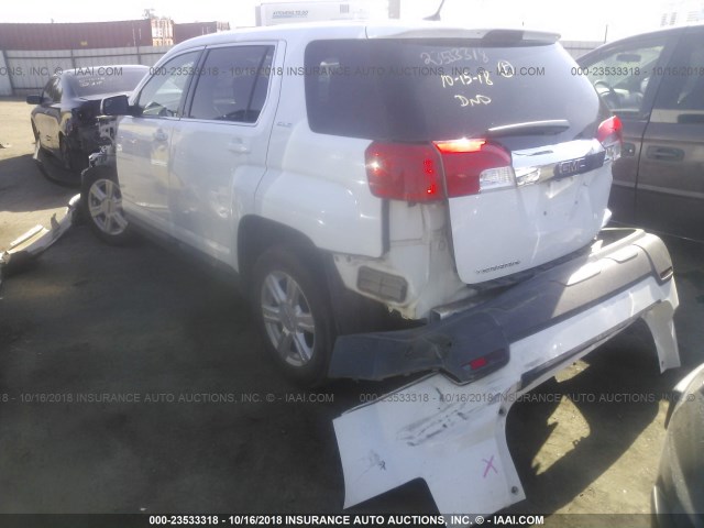 2GKALMEK4E6330692 - 2014 GMC TERRAIN SLE WHITE photo 3