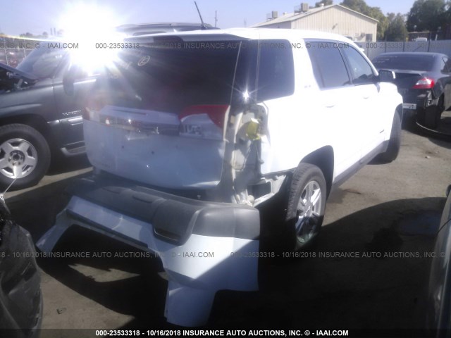 2GKALMEK4E6330692 - 2014 GMC TERRAIN SLE WHITE photo 4