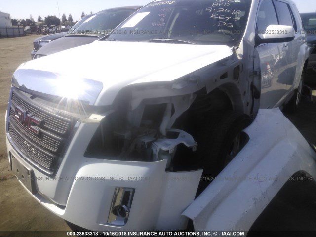 2GKALMEK4E6330692 - 2014 GMC TERRAIN SLE WHITE photo 6