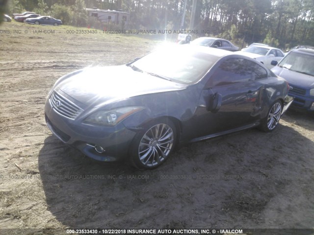 JN1CV6EK8CM422304 - 2012 INFINITI G37 SPORT GRAY photo 2