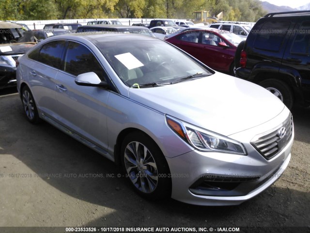 5NPE34AB0FH130134 - 2015 HYUNDAI SONATA SPORT/LIMITED SILVER photo 1