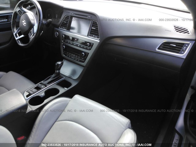 5NPE34AB0FH130134 - 2015 HYUNDAI SONATA SPORT/LIMITED SILVER photo 5