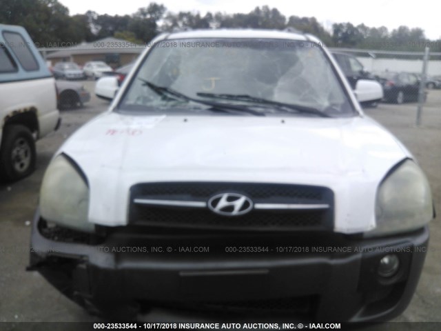 KM8JN12D76U331022 - 2006 HYUNDAI TUCSON GLS/LIMITED 白色 照片 6